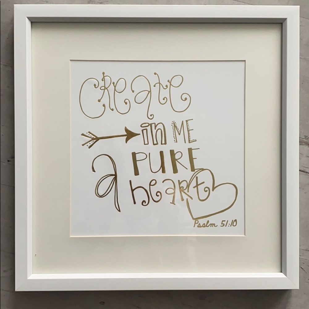 Framed bible verse